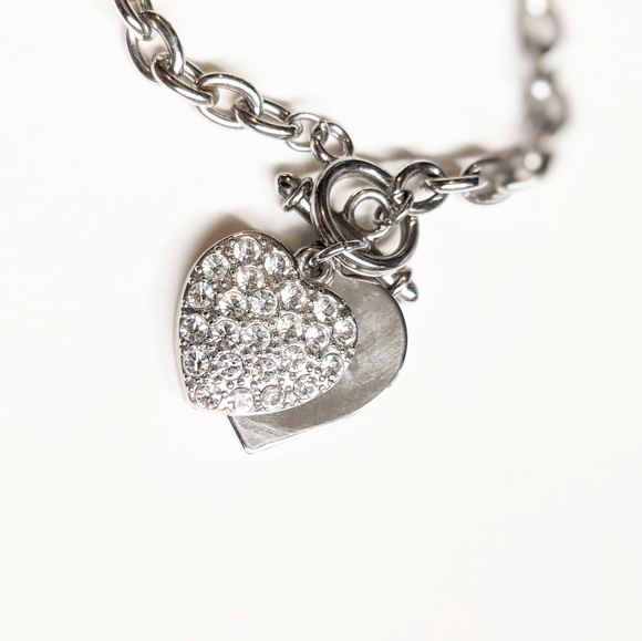 Pinkstix Silver Chain Bracelet with Hearts - Picture 10 of 13